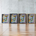 Composition 1923 Georges Valmier framed posters mockup Composition 1923 Georges Valmier framed posters mockup