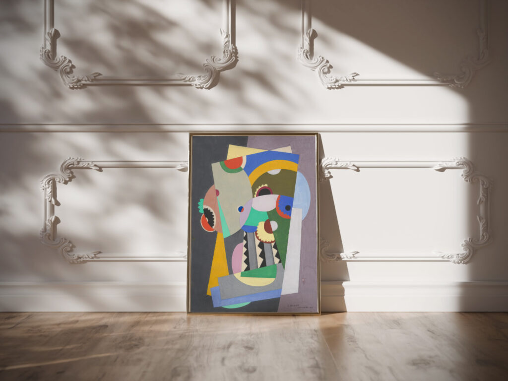 Composition 1923 Georges Valmier video mockup Composition 1923 Georges Valmier video mockup