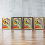 Composition 1930 Robert Delaunay framed posters mockup