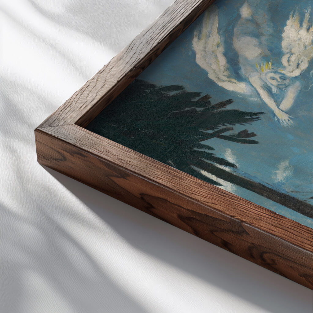 Composition 1930–1940 Arnold Peter Weisz Kubincan close up dark wood mockup