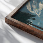 Composition 1930–1940 Arnold Peter Weisz Kubincan close up dark wood mockup