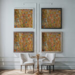 Composition 1937 Sasza Blonder framed posters mockup