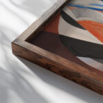 Composition Ca. 1920 Thorvald Hellesen 2 close up dark wood mockup