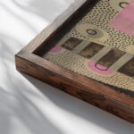 Composition Etude Pour Un Motifs Decoratif 1926 Georges Valmier close up dark wood mockup