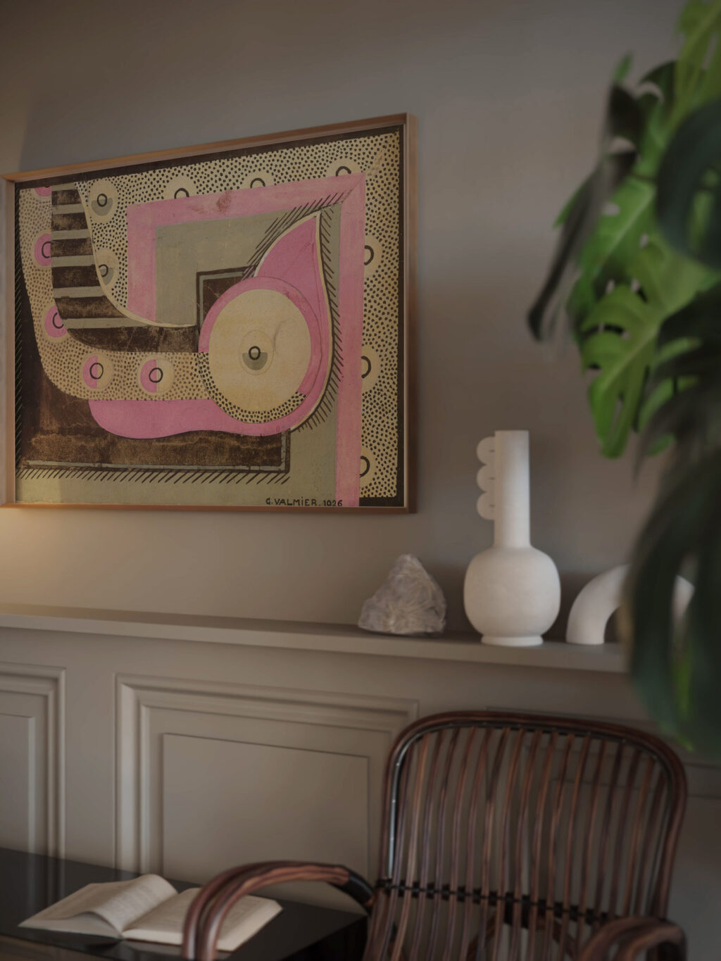 Composition Etude Pour Un Motifs Decoratif 1926 Georges Valmier video mockup