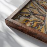 Composition Futuriste 1914 Jules Schmalzigaug close up dark wood mockup