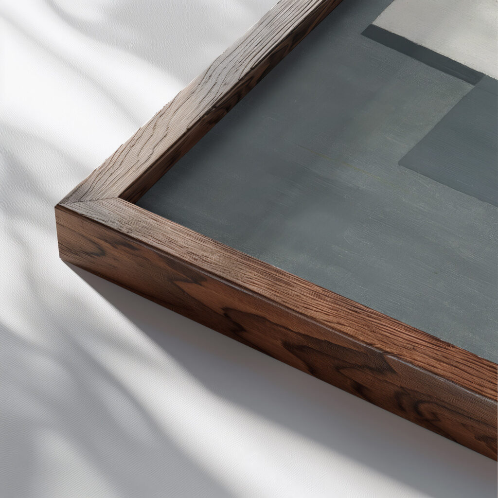 Composition III 1926 Ragnhild Keyser close up dark wood mockup