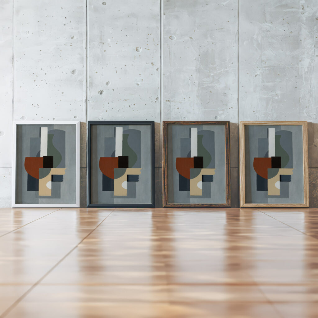 Composition III 1926 Ragnhild Keyser framed posters mockup