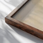 Composition Morton Livingston Schamberg close up dark wood mockup