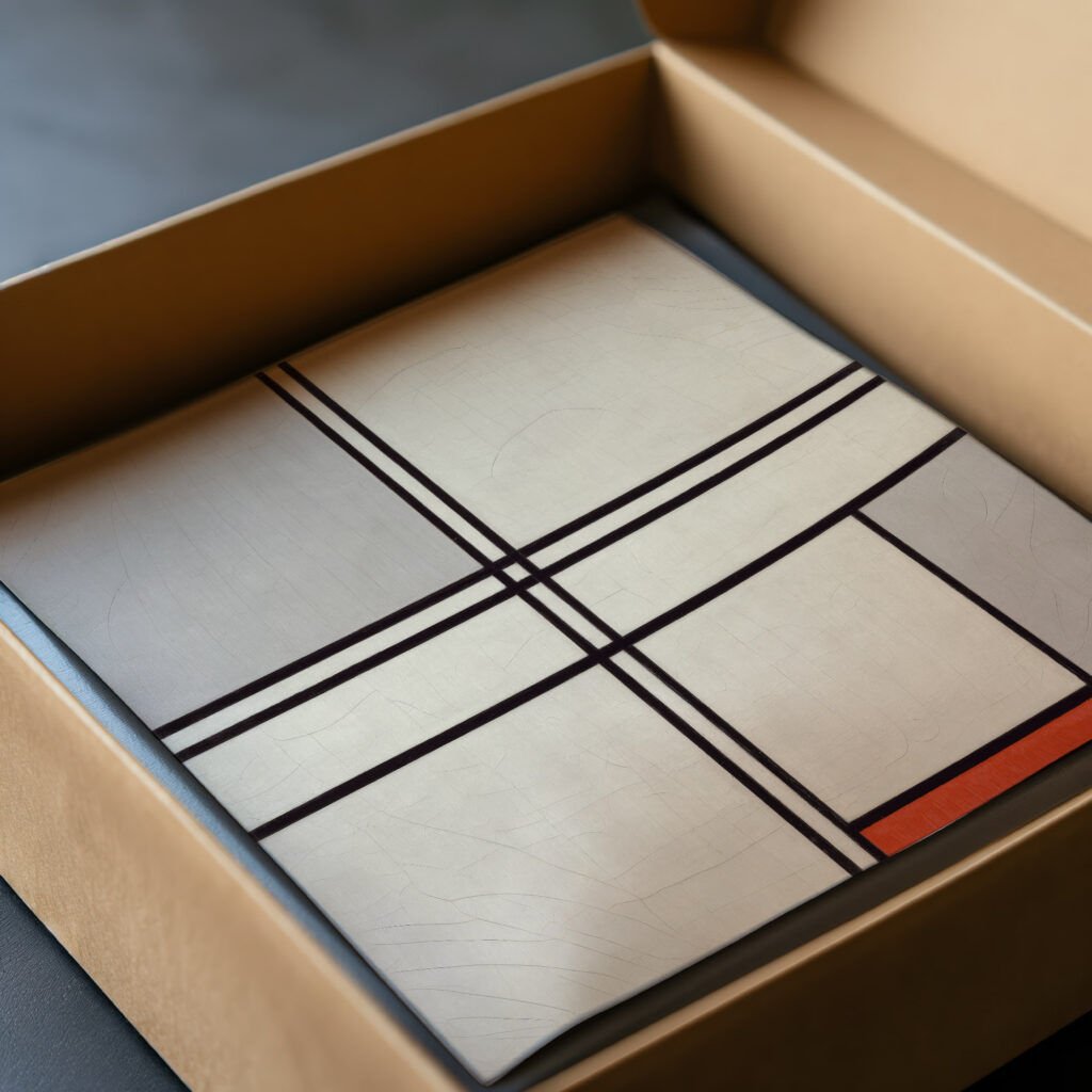 Composition No. 1 Gray Red 1935 Piet Mondrian video mockup