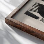 Composition Otto Freundlich 1 close up dark wood mockup