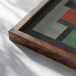 Composition Ragnhild Kaarbo close up dark wood mockup