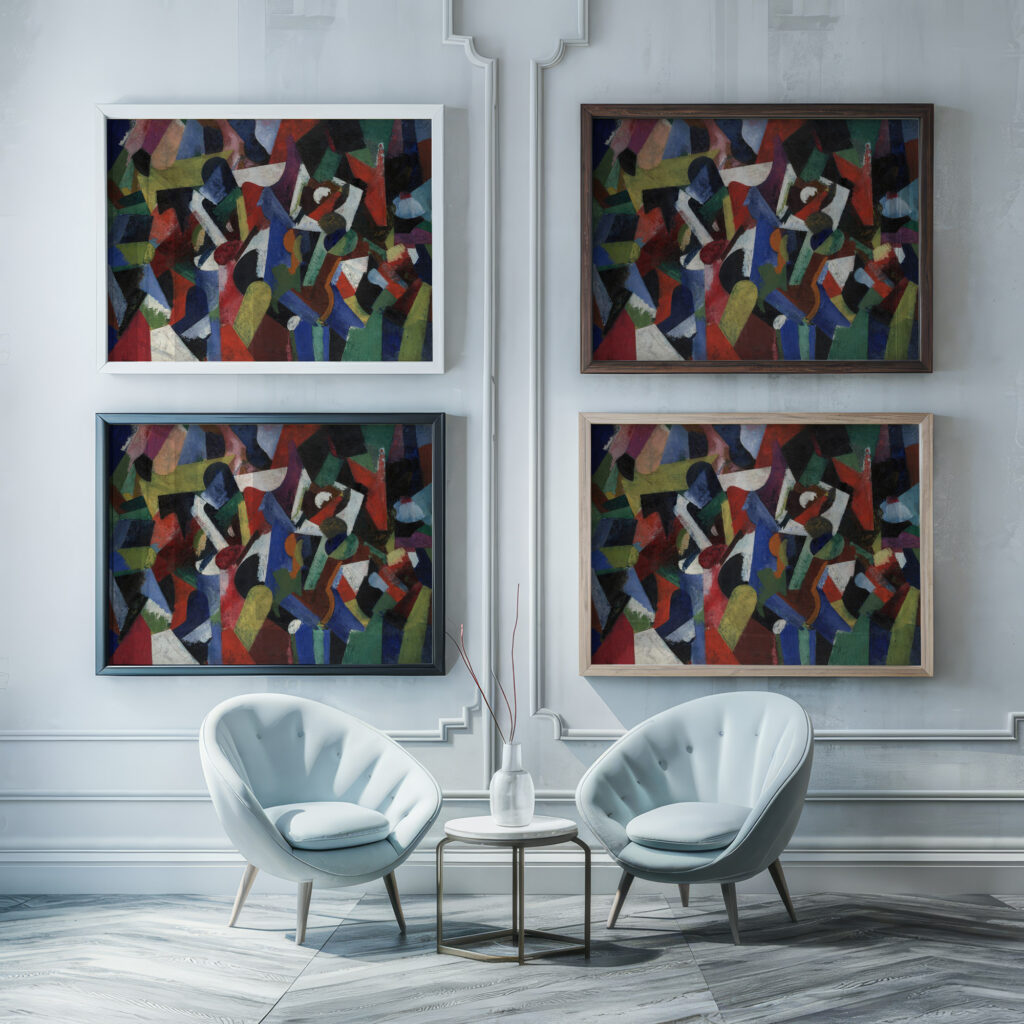 Composition V 1916 Patrick Henry Bruce framed posters mockup