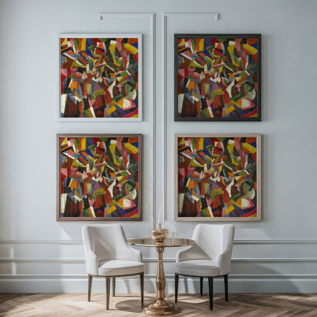 Composition VI 1916 Patrick Henry Bruce framed posters mockup