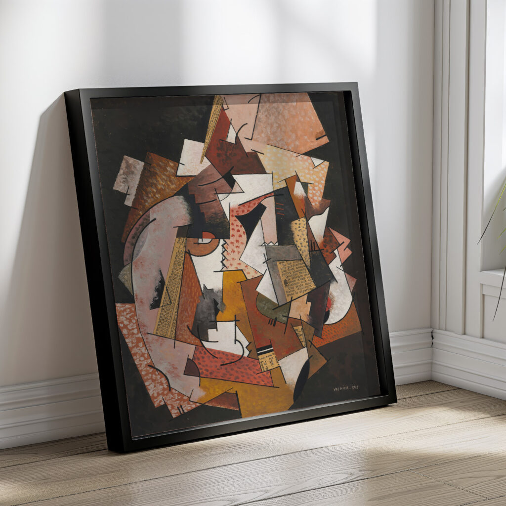 Composition au papier journal 1918 Georges Valmier 4 mockup