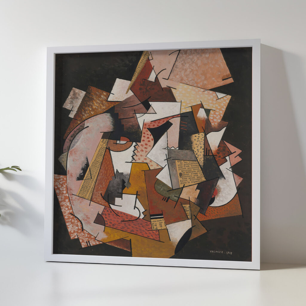 Composition au papier journal 1918 Georges Valmier 5 mockup