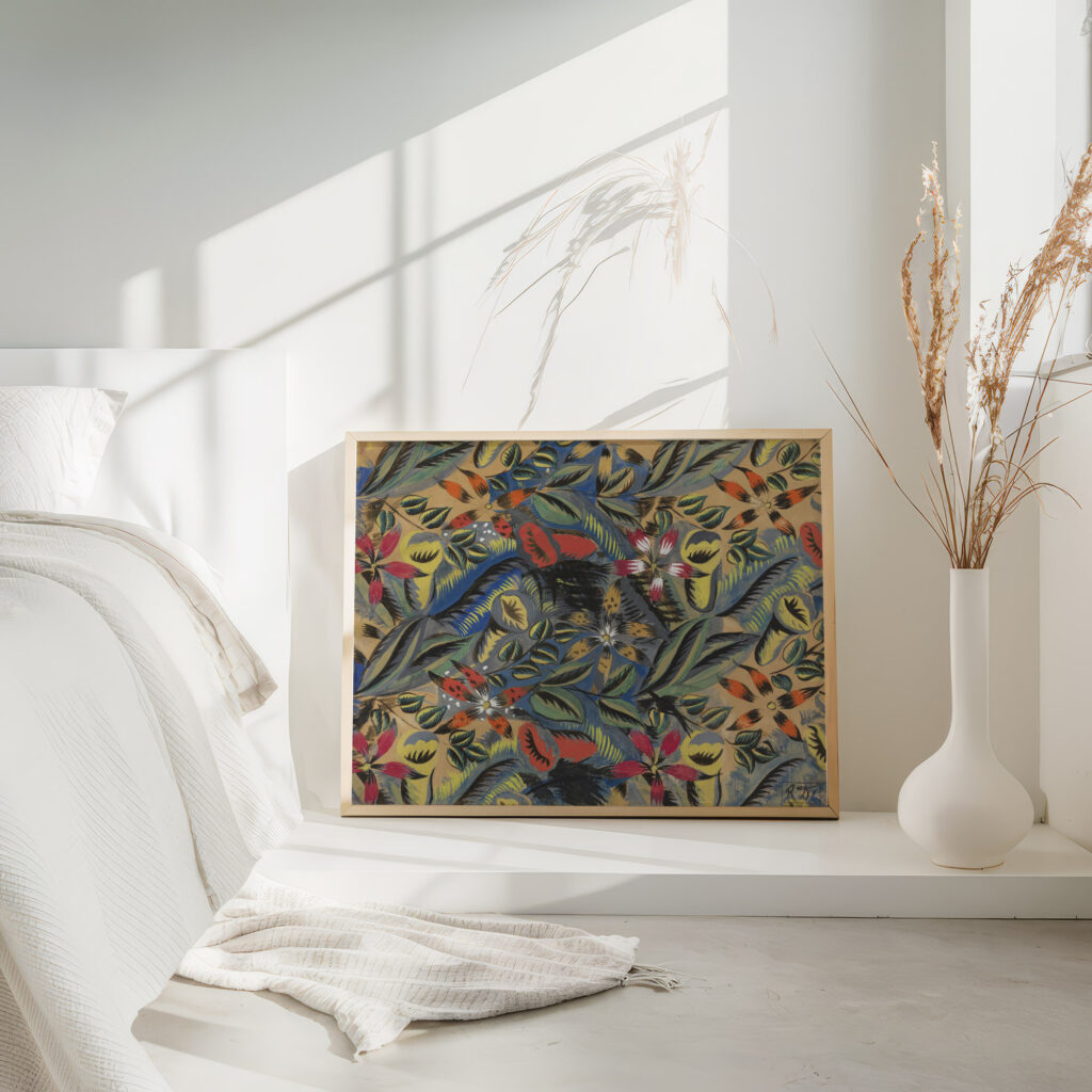 Composition florale aux amarilis Raoul Dufy 4 mockup