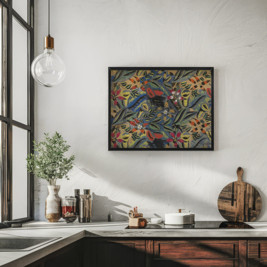 Composition florale aux amarilis Raoul Dufy 6 mockup