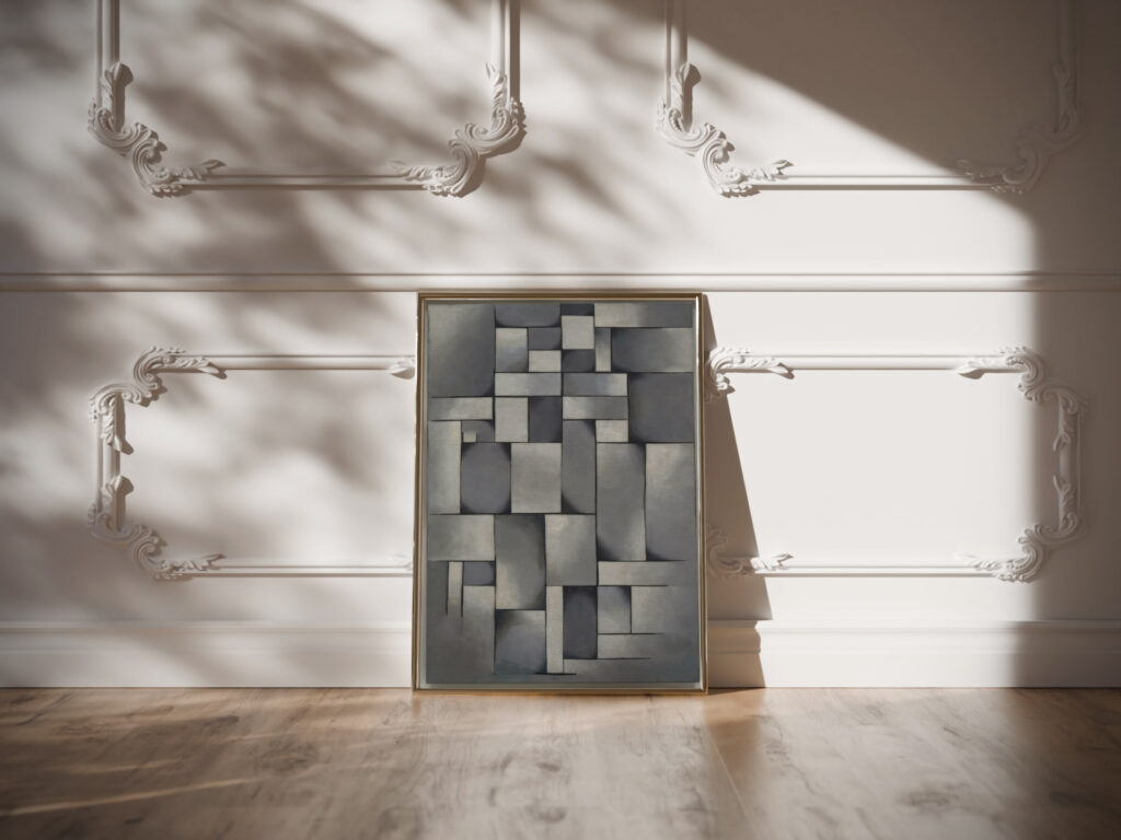 Composition in Gray Rag time. 1919 Theo van Doesburg video mockup