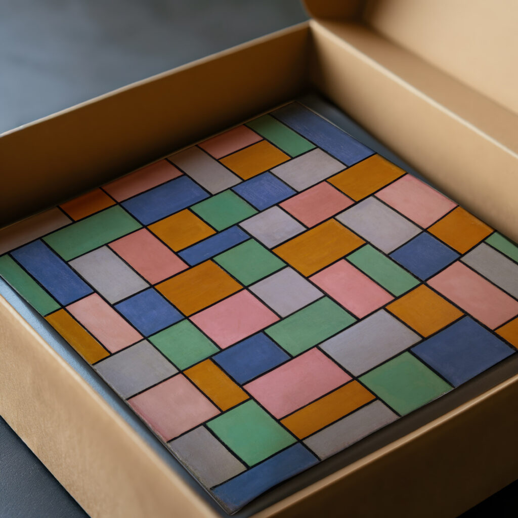 Composition in dissonances 1919 Theo van Doesburg video mockup