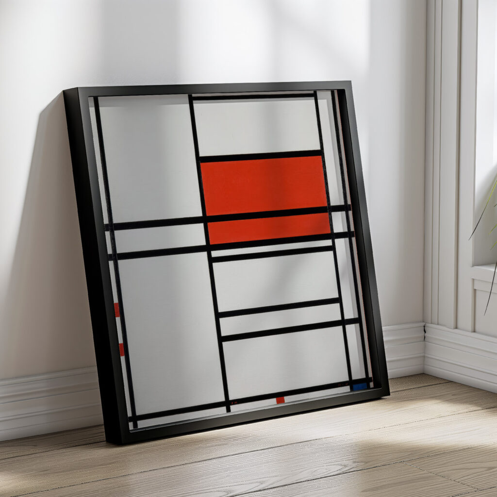 Composition of Red and White Nom 1Composition No. 4 with red and blue 1938–42 Piet Mondrian 4 mockup