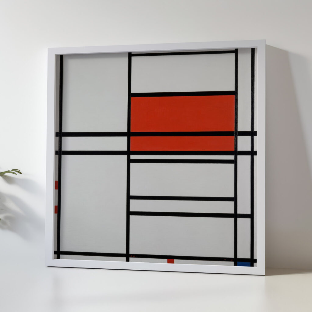 Composition of Red and White Nom 1Composition No. 4 with red and blue 1938–42 Piet Mondrian 5 mockup