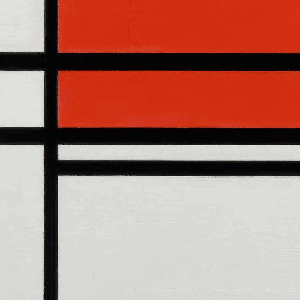 Composition of Red and White Nom 1Composition No. 4 with red and blue 1938–42 Piet Mondrian 8 mockup