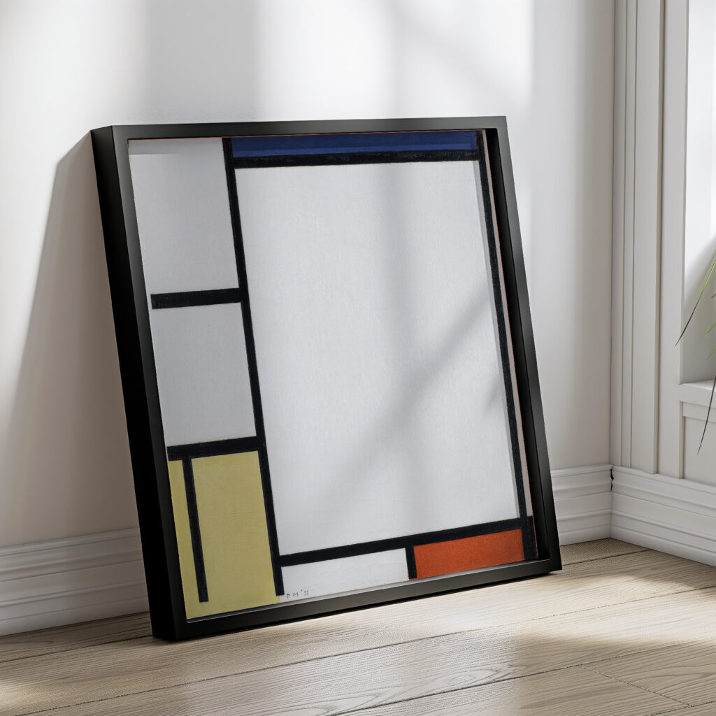 Composition with Blue Red Yellow and Black 1922 Piet Mondrian 4 mockup