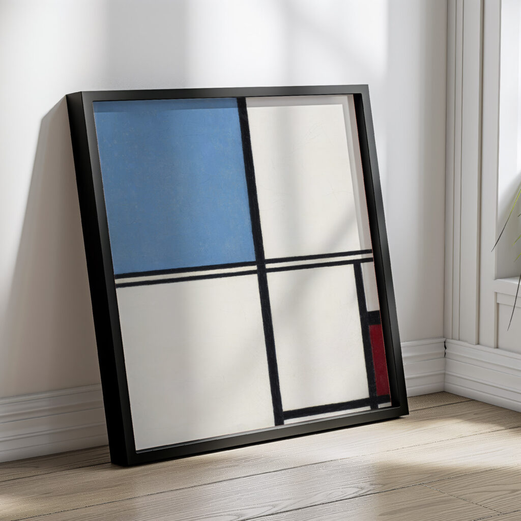 Composition with Blue and Red 1932 Piet Mondrian 4 mockup