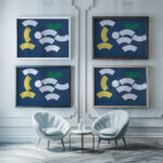 Composition with Circle and Circle Segments 1935 Sophie Taeuber Arp framed posters mockup