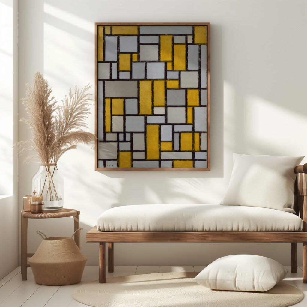 Composition with Grid 1 1918 Piet Mondrian 5 mockup