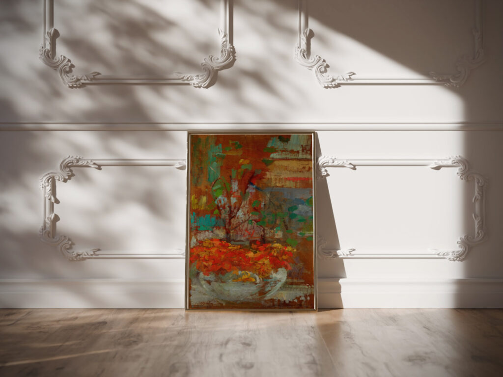 Composition with Nasturtiums 1906 Olga Boznanska video mockup Composition with Nasturtiums 1906 Olga Boznanska video mockup