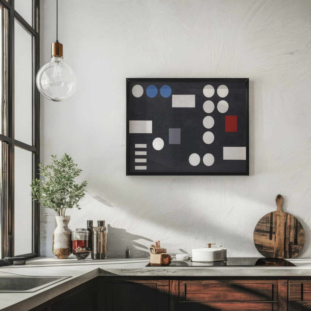 Composition with Rectangles and Circles on Black Ground 1931 Sophie Taeuber Arp 6 mockup
