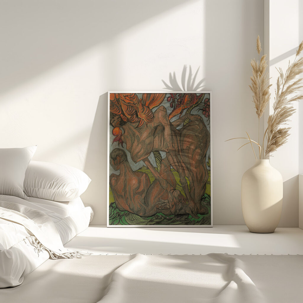 Composition – Temptation of Adam 1920 Stanislaw Ignacy Witkiewicz 4 mockup