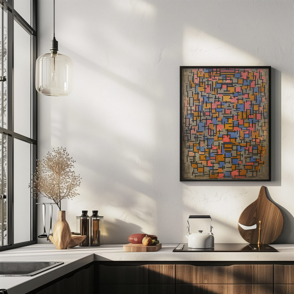 Composizione 1916 Piet Mondrian 6 mockup