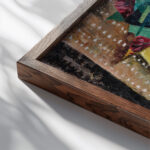 Composizione 1921 Rene Paresce close up dark wood mockup