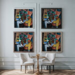 Composizione 1921 Rene Paresce framed posters mockup