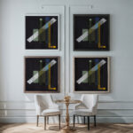 Construction 1924 Laszlo Moholy Nagy framed posters mockup