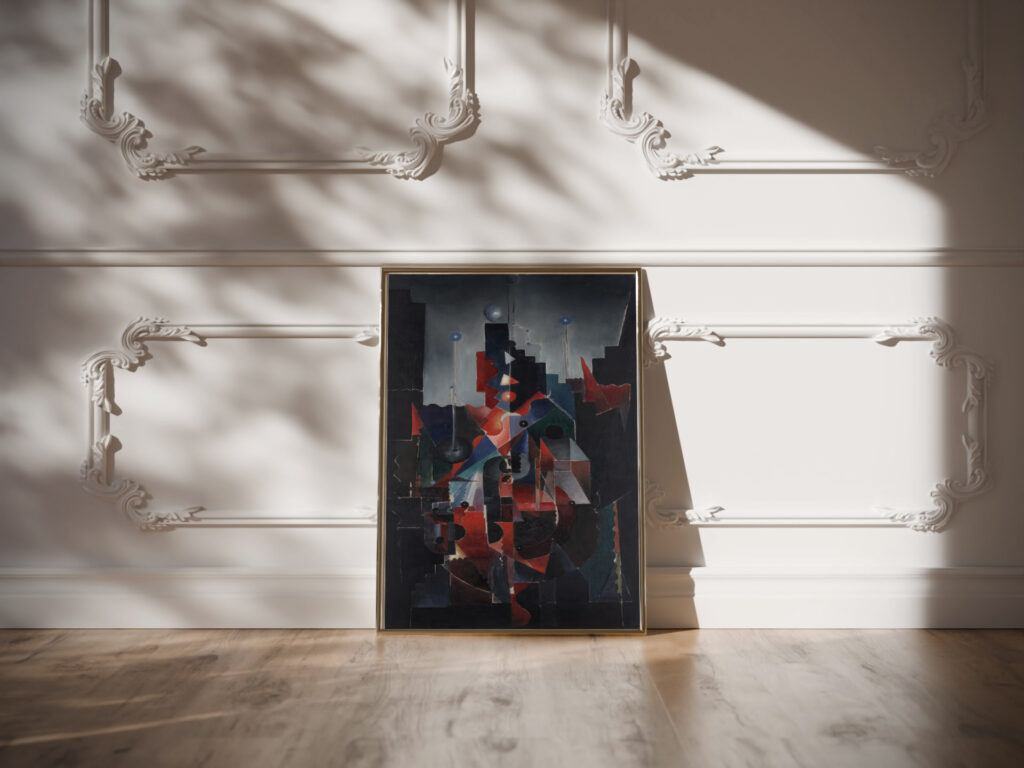 Construction in Blue 1925 Paul Gaulois video mockup