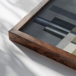 Constructivist Stage Design 1927 Alexandra Exter close up dark wood mockup