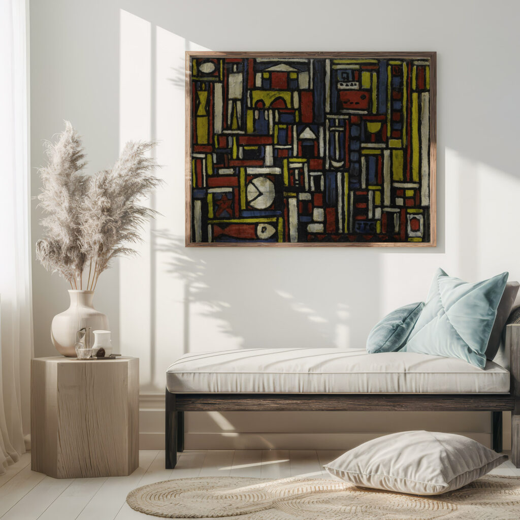 Constructivo a cinco tonos 1943 Joaquin Torres Garcia 5 mockup