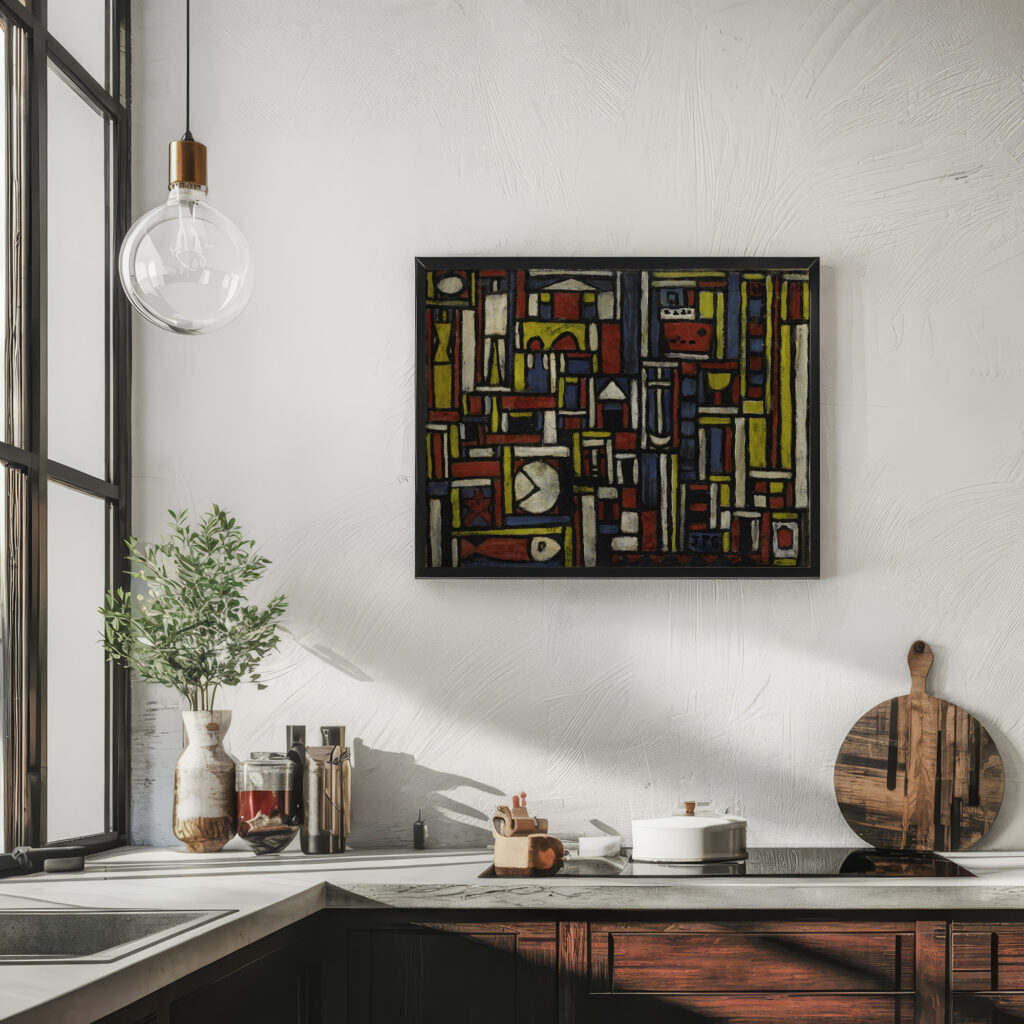 Constructivo a cinco tonos 1943 Joaquin Torres Garcia 6 mockup