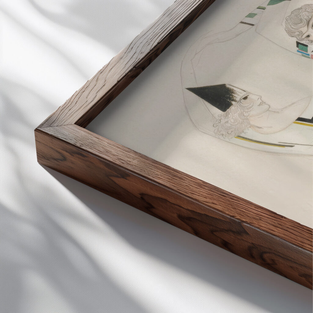 Costume Design For Humoresque Sergey Chekhonin close up dark wood mockup