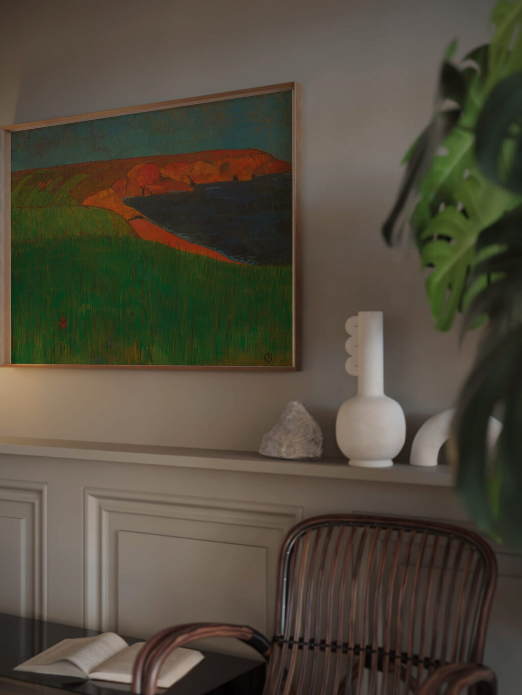 Cote bretonne Champ vert 1893 94 Georges Lacombe video mockup