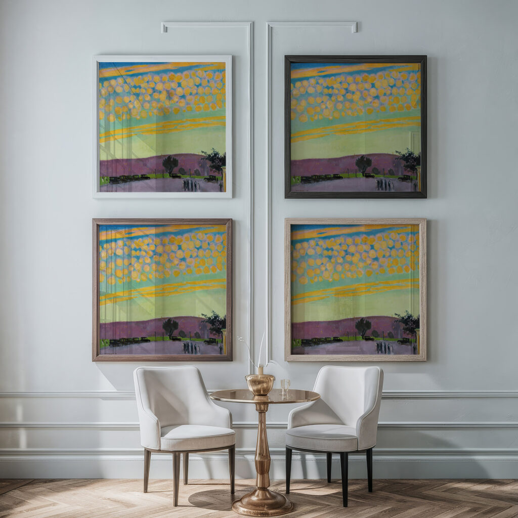 Coucher De Soleil A Pittsburgh 1927 Maurice Denis framed posters mockup