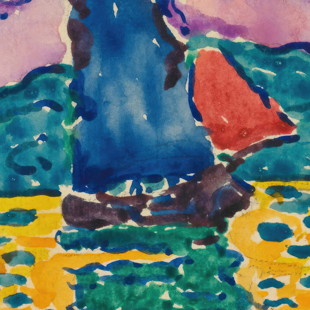 Coucher De Soleil Leventail Paul Signac 8 mockup
