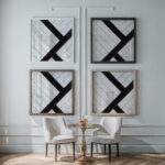 Counter composition VI. 1925 Theo van Doesburg framed posters mockup