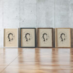 Couple 1930 Mikulas Galanda framed posters mockup