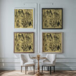 Couple in Room Nude Man with Woman 1915–16 Ernst Ludwig Kirchner framed posters mockup