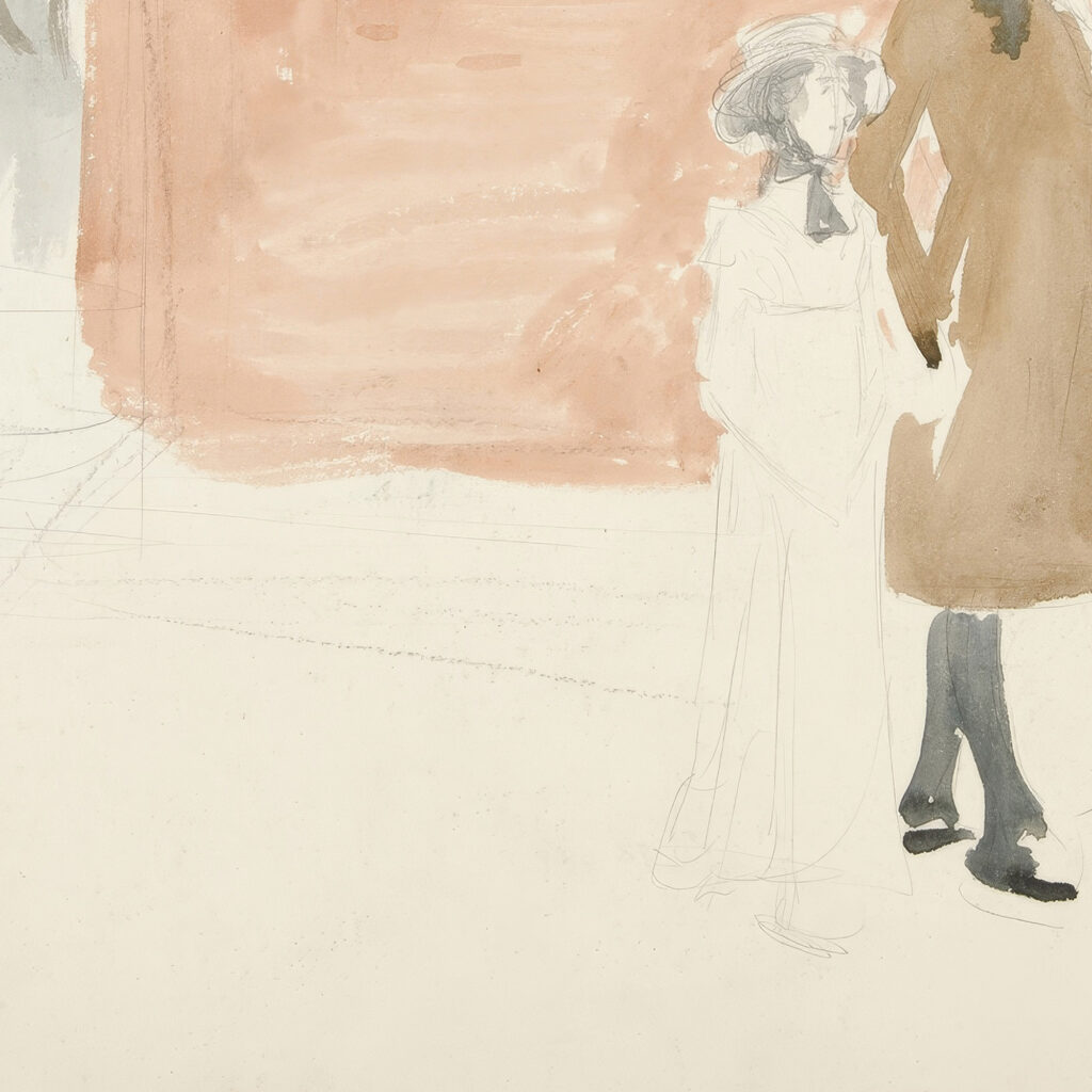 Couple taking a stroll Edwin Austin Abbey 8 mockup